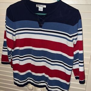 Allison Daley medium petite striped sweater